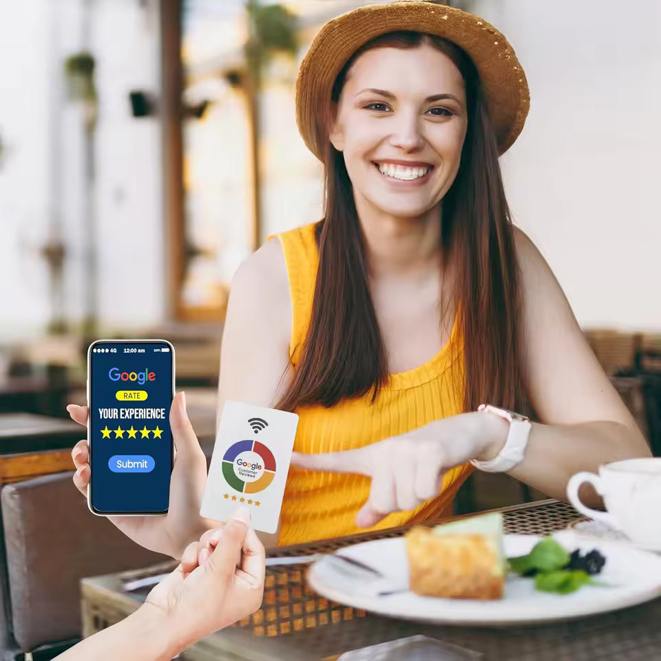 Uso de tarjeta NFC en restaurante