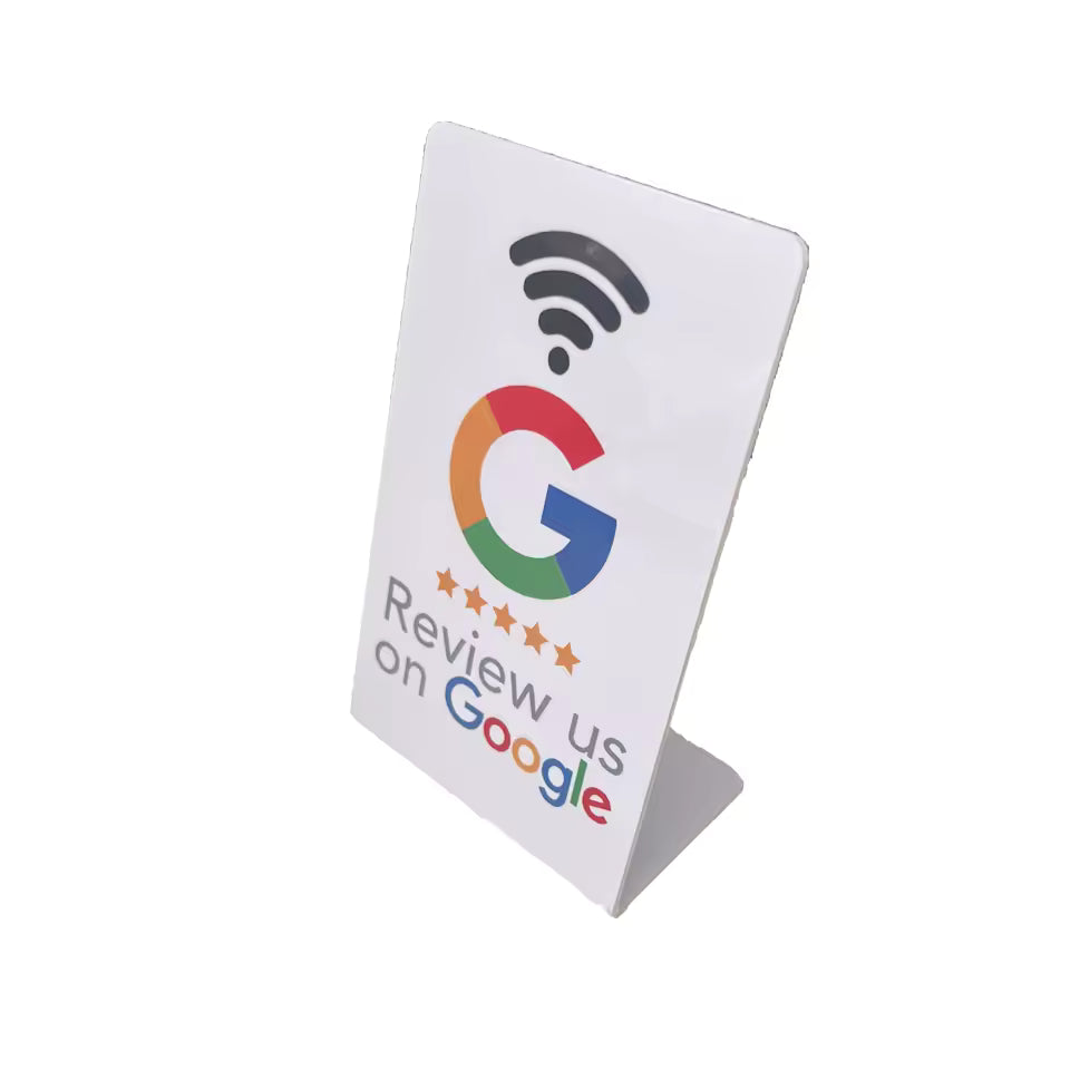 Soporte de mesa NFC Google Reviews